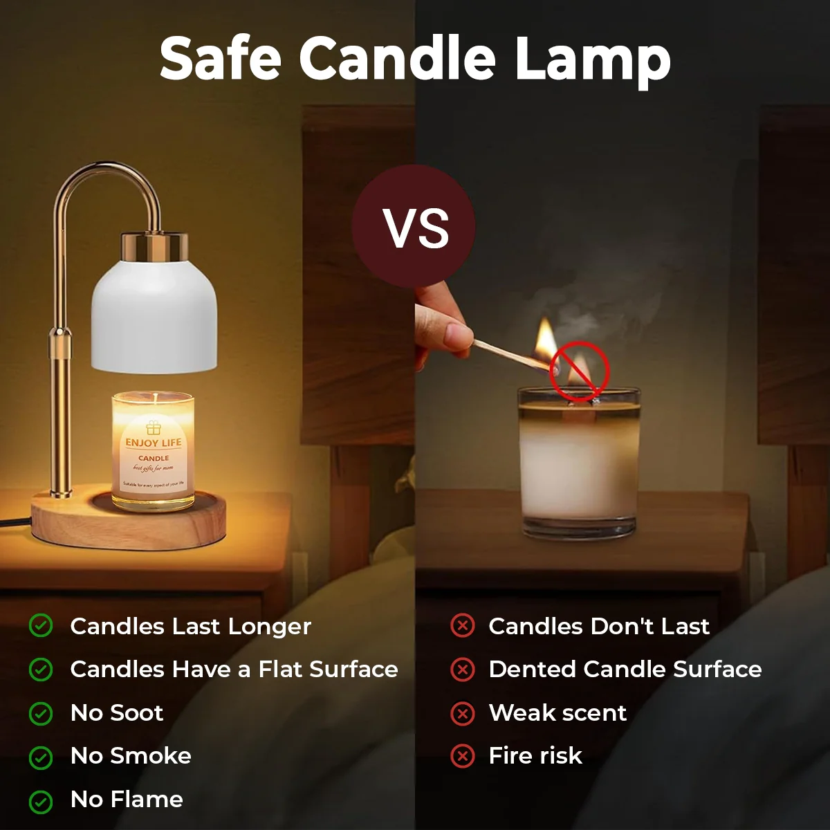 Linked Together Cartoon - Personalized Custom Candle Warmer Lamp - Image 4