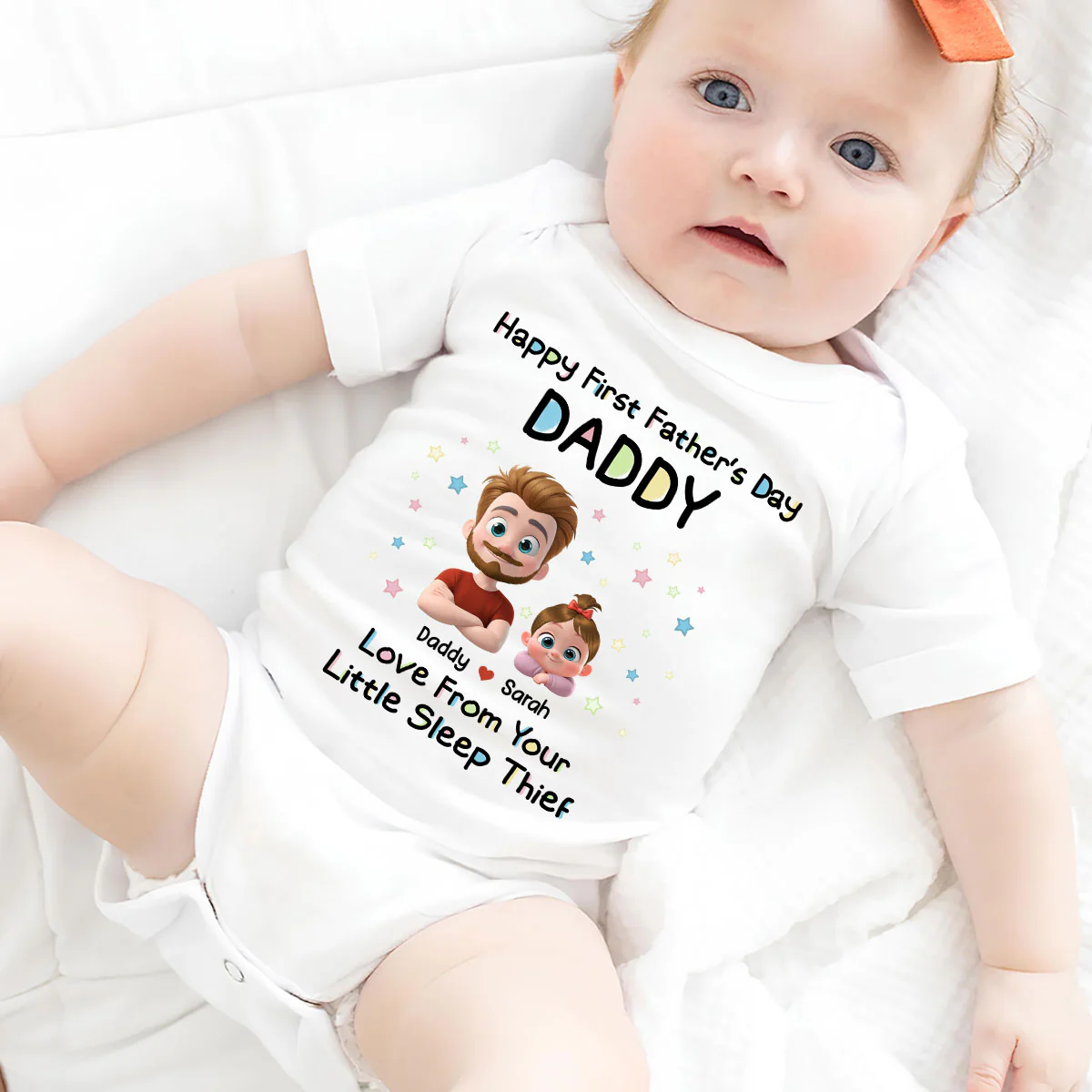Little Sleep Thief - Personalized Custom Baby Onesie - Image 4