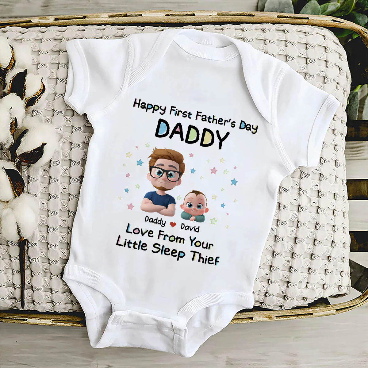 Little Sleep Thief - Personalized Custom Baby Onesie - Image 5