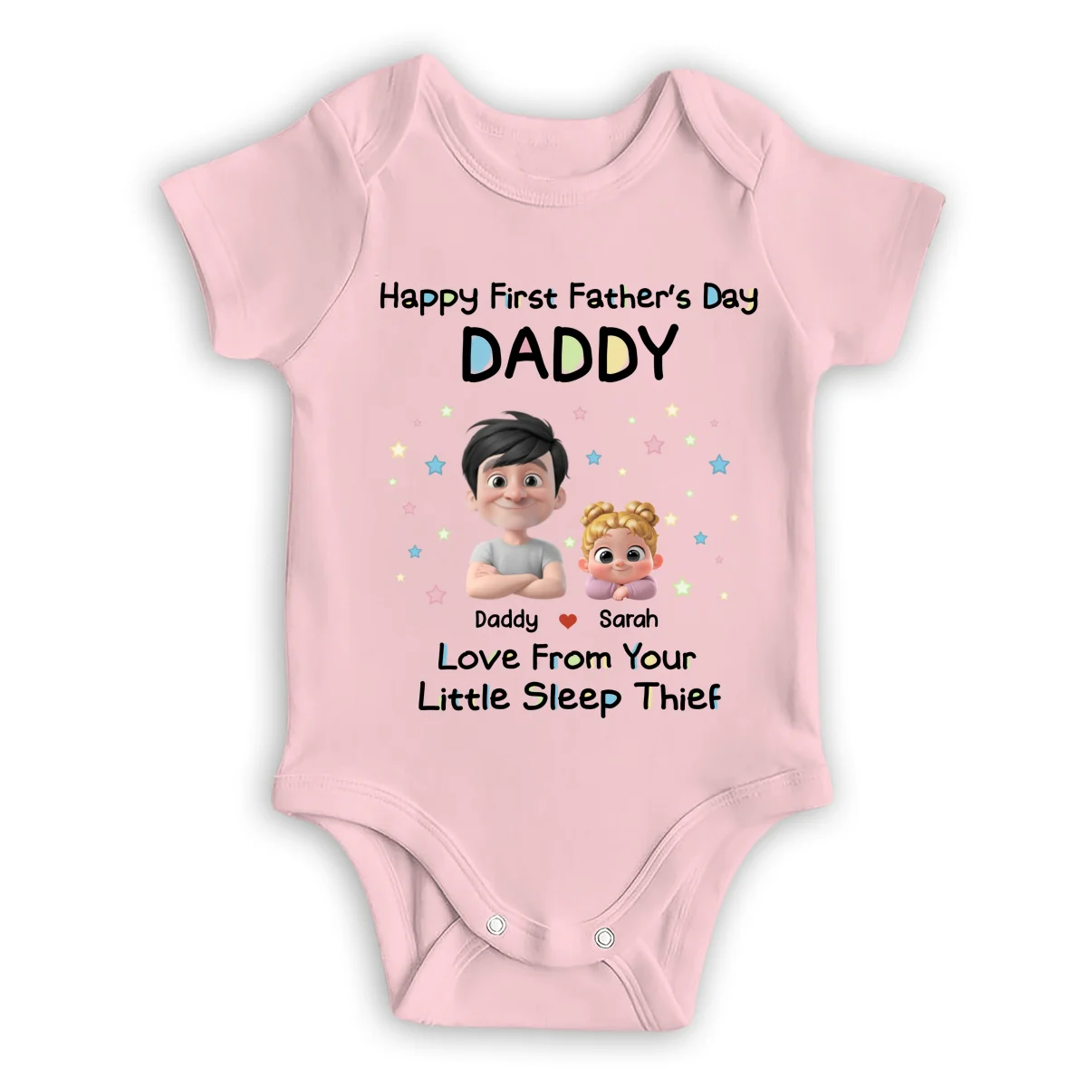 Little Sleep Thief - Personalized Custom Baby Onesie - Image 9