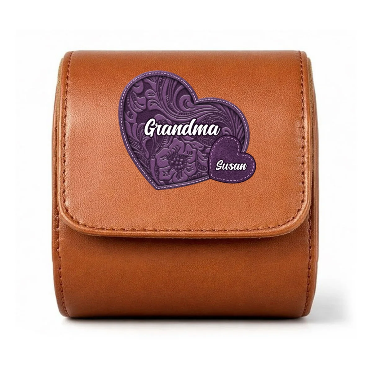Little Sweethearts - Personalized Custom Leather Watch Case - Image 9