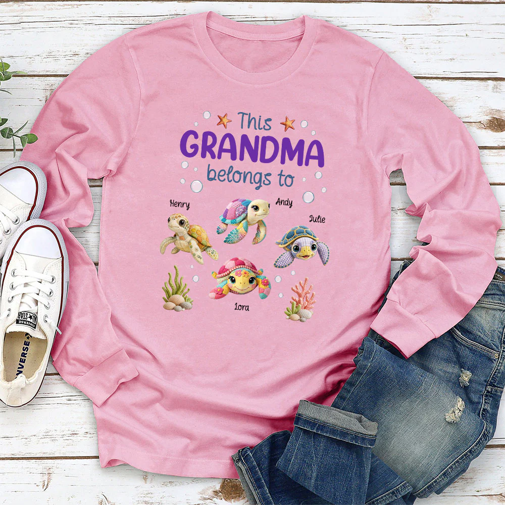 Little Turtle Of Nana - Personalized Custom Shirt - Image 4