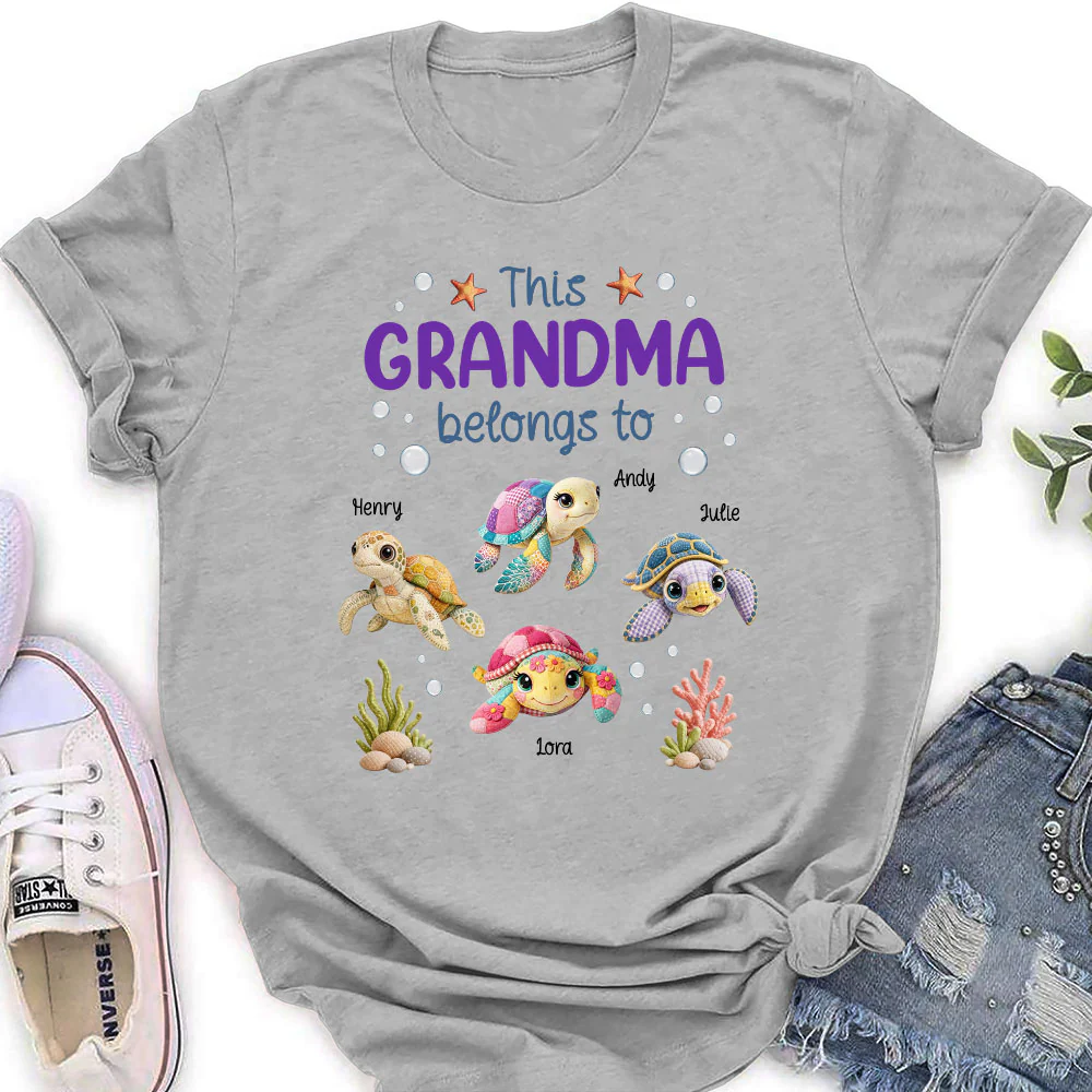 Little Turtle Of Nana - Personalized Custom Shirt - Image 6