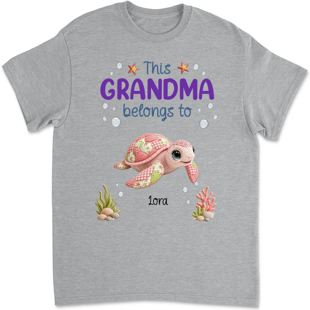 Little Turtle Of Nana - Personalized Custom Shirt - Image 8