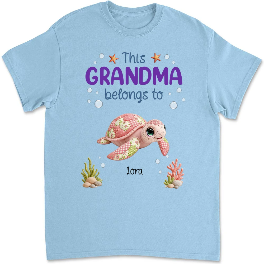 Little Turtle Of Nana - Personalized Custom Shirt - Image 9