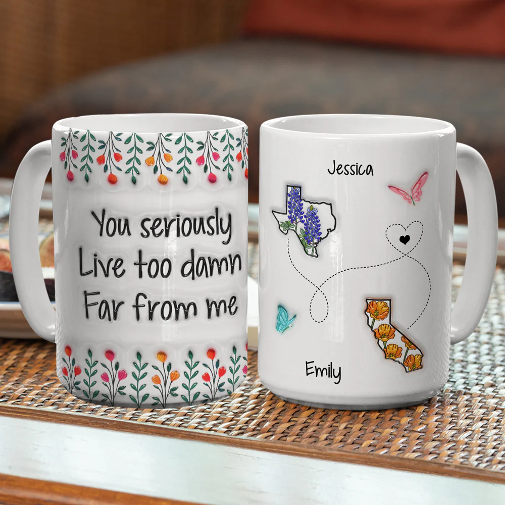 Live Far From Me - Personalized Custom 3D Inflated Effect Mug - Image 5