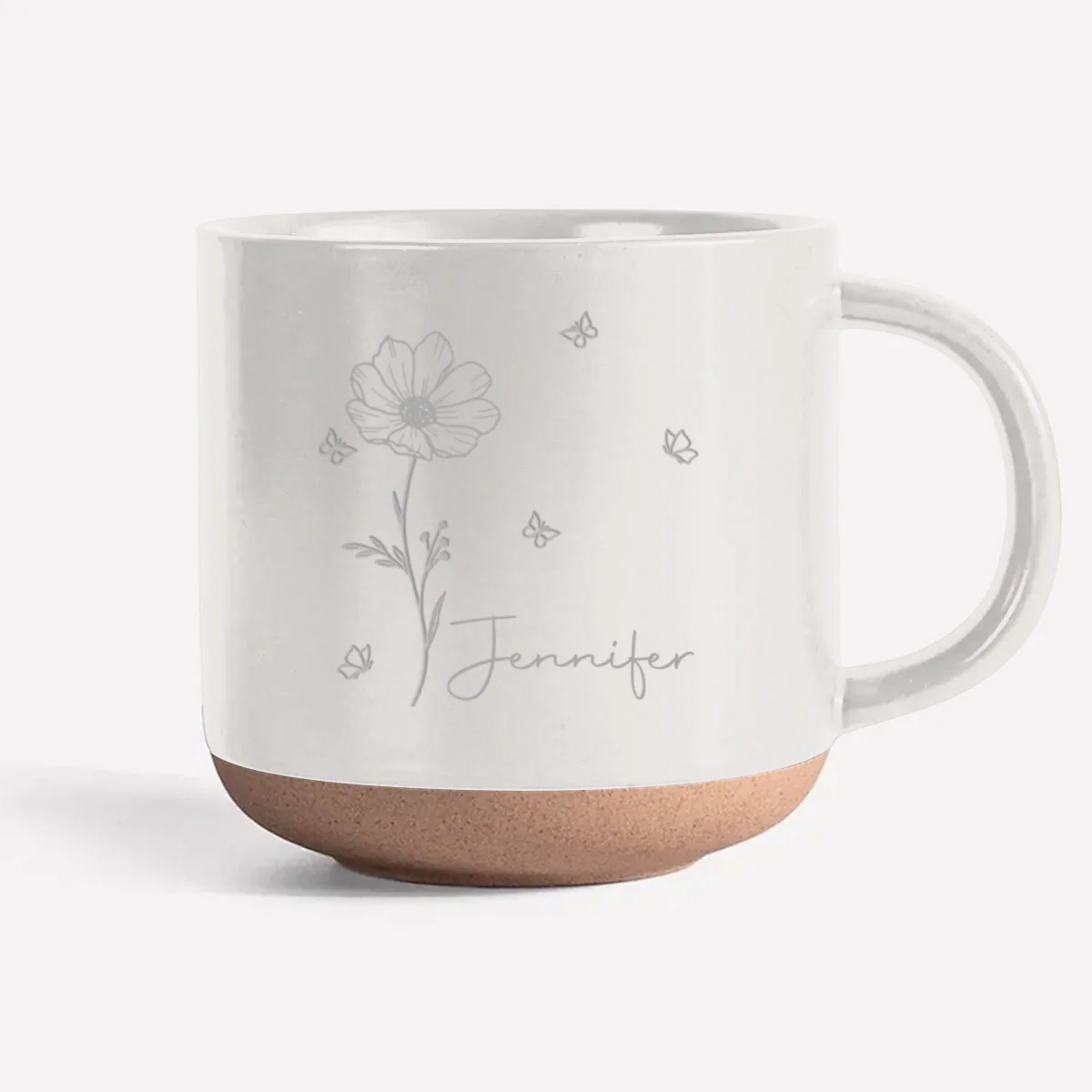 Live Wildly And Beautifully Like Flowers - Personalized Custom Engraved Pottery Mug - Image 6