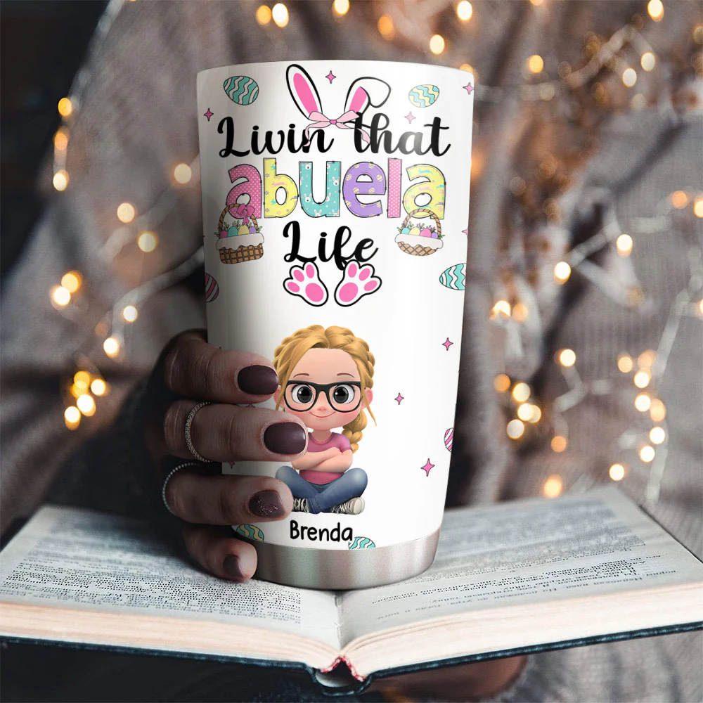 Living That Grandma Life - Personalized Custom Tumbler - Image 3
