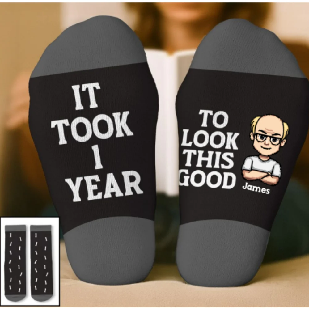 Look This Good - Personalized Custom Crew Socks - Image 7