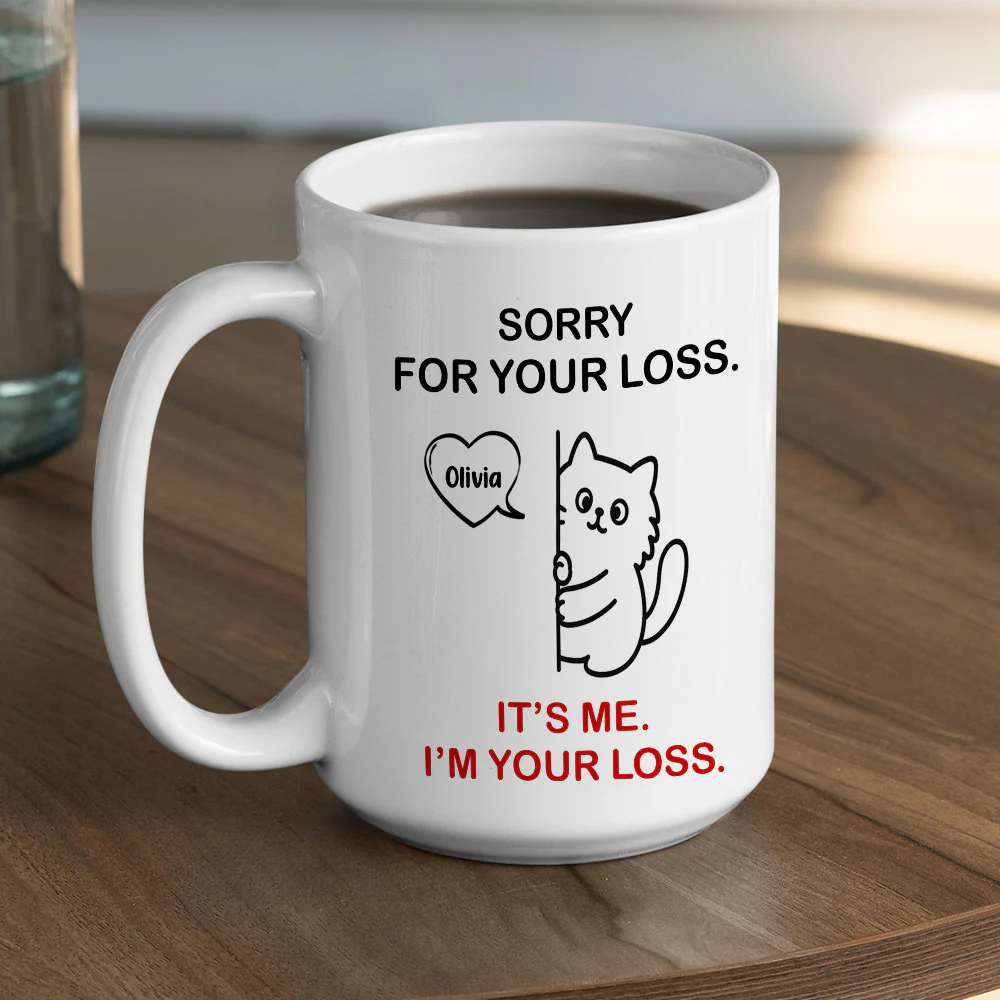 Look Who You Just Lost - Personalized Custom Coffee Mug - Image 5