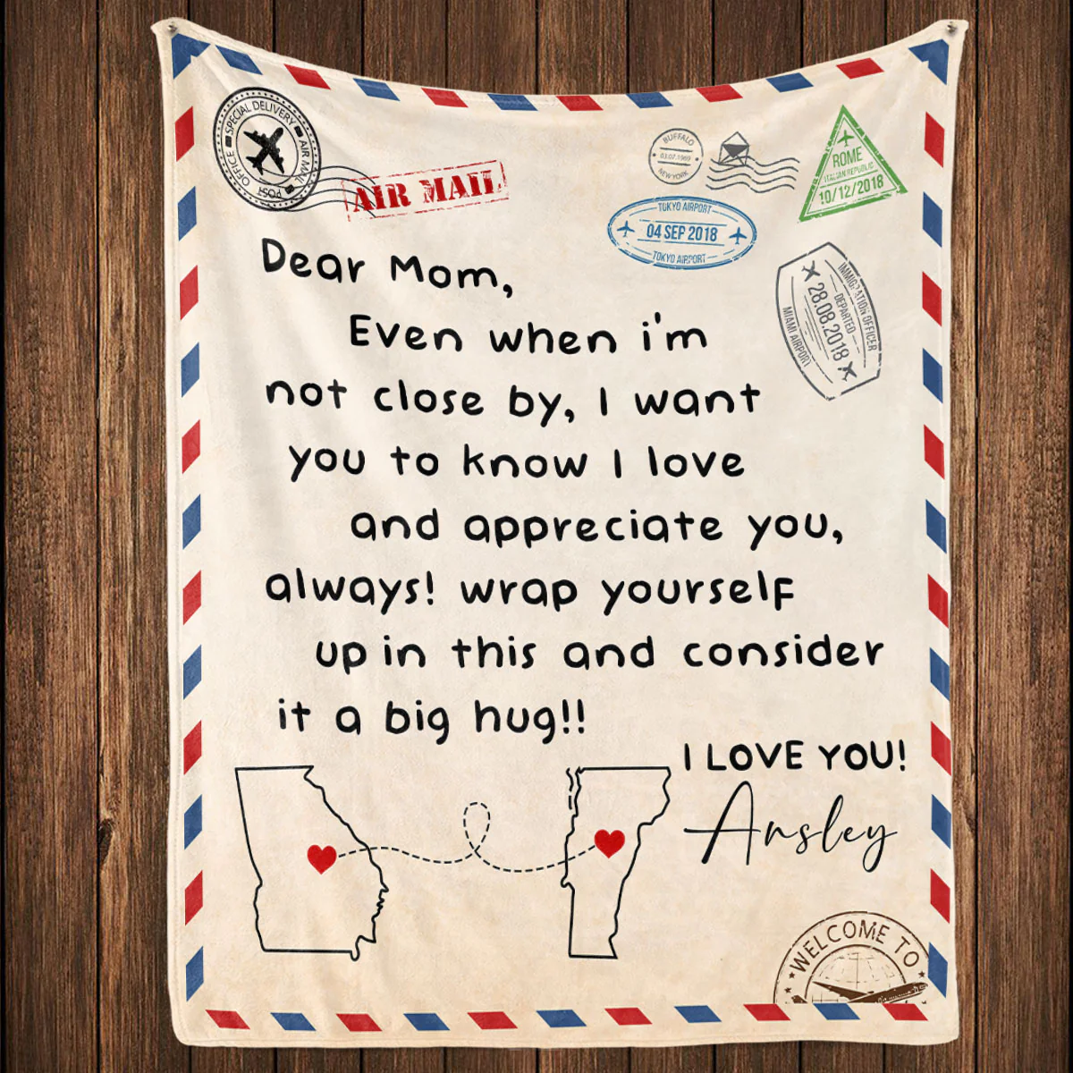 Love And Appreciate - Personalized Custom Fleece Blanket - Image 3