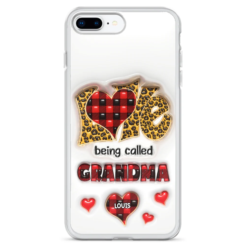 Love Being Called Nana - Personalized Custom 3D Inflated Effect Phone Case - Image 7