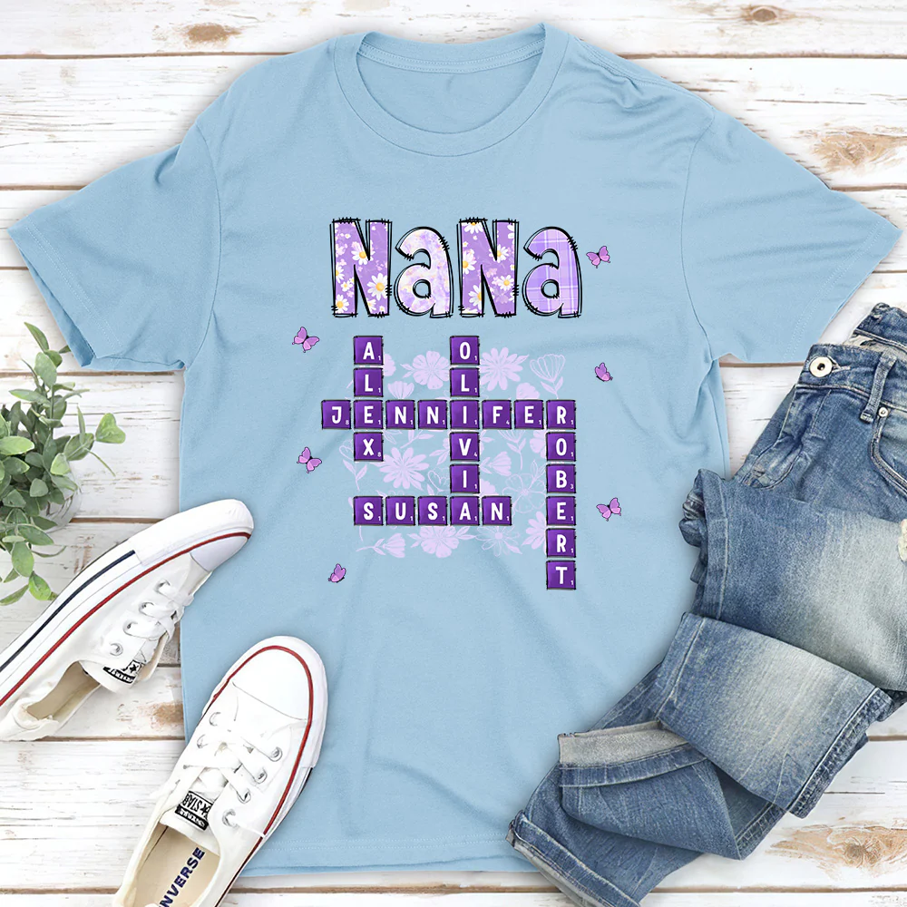 Love Being Gigi Crossword - Personalized Custom Shirt - Image 3