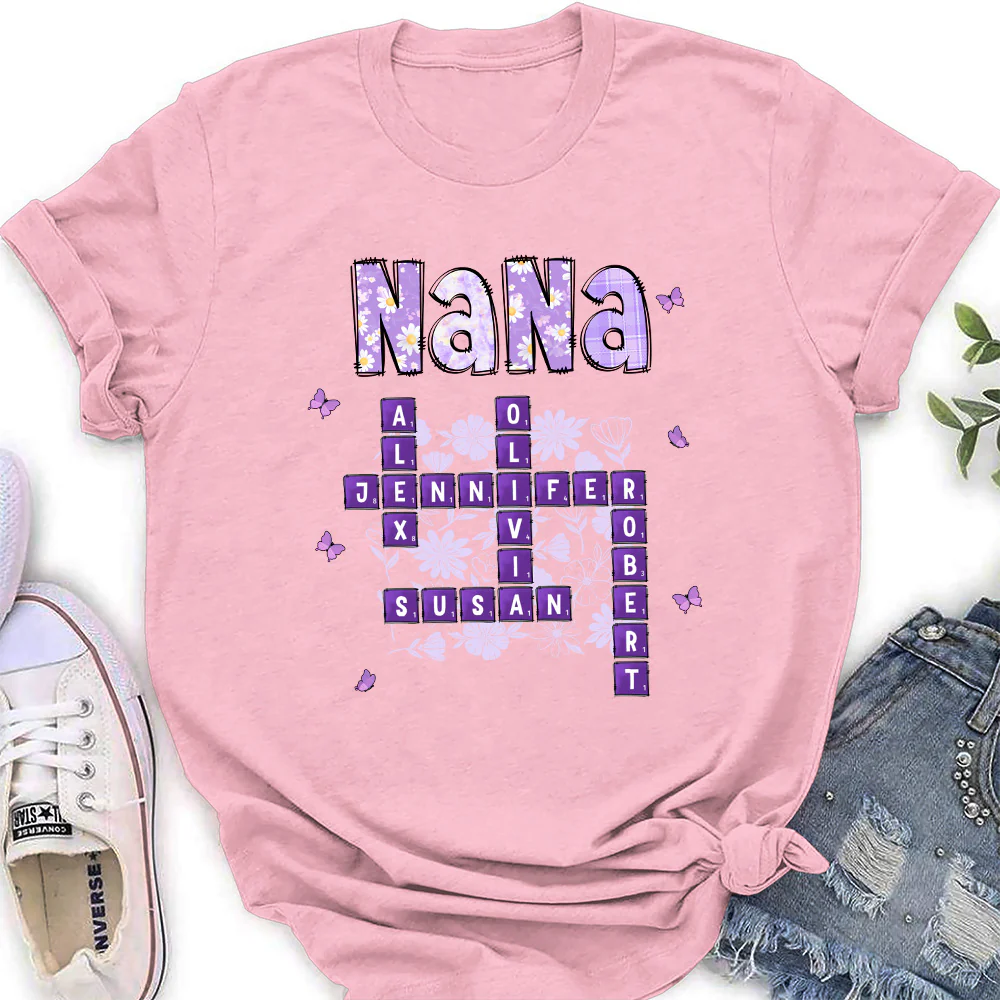 Love Being Gigi Crossword - Personalized Custom Shirt - Image 5