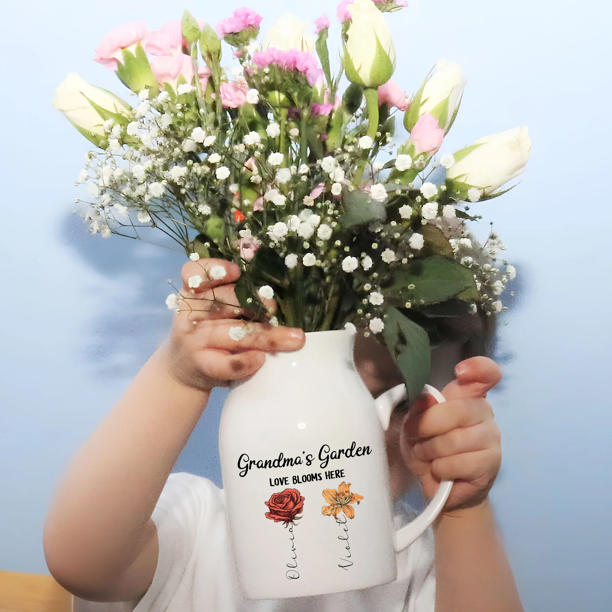 Love Bloom Here - Personalized Custom Flower Vase - Image 4