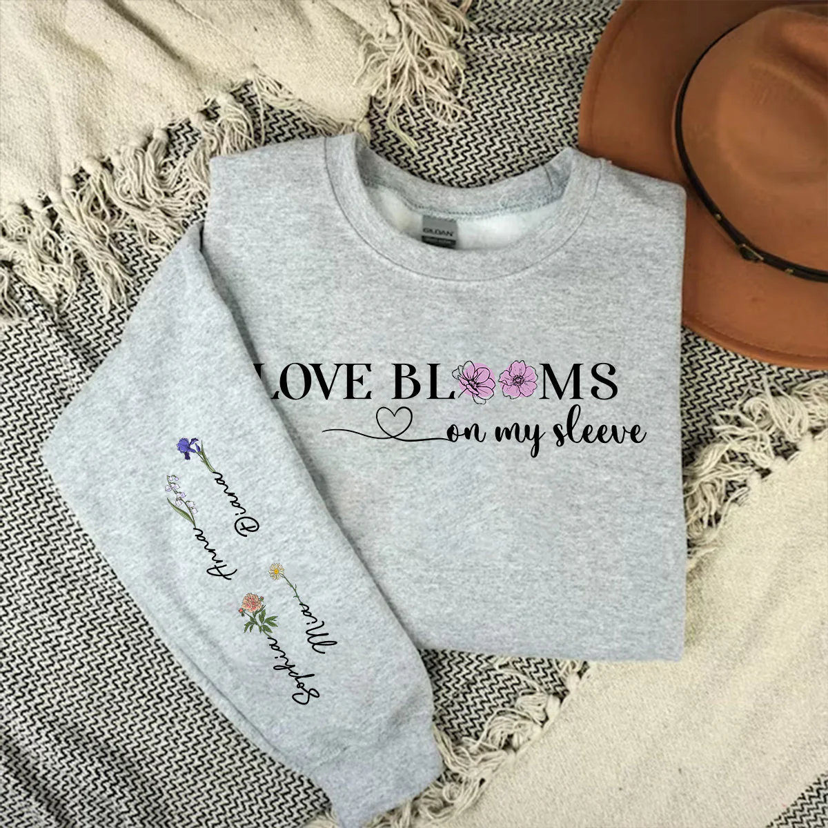 Love Blooms - Personalized Custom Sweatshirt - Image 4