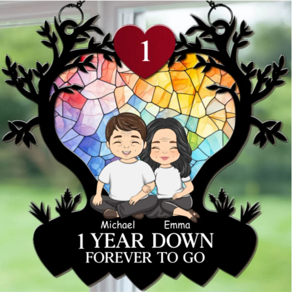 Love Forever - Personalized Custom Suncatcher - Image 5