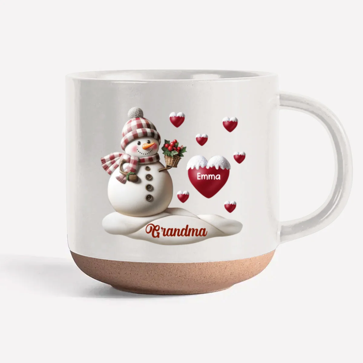 Love Grandma - Personalized Custom Pottery Mug - Image 5