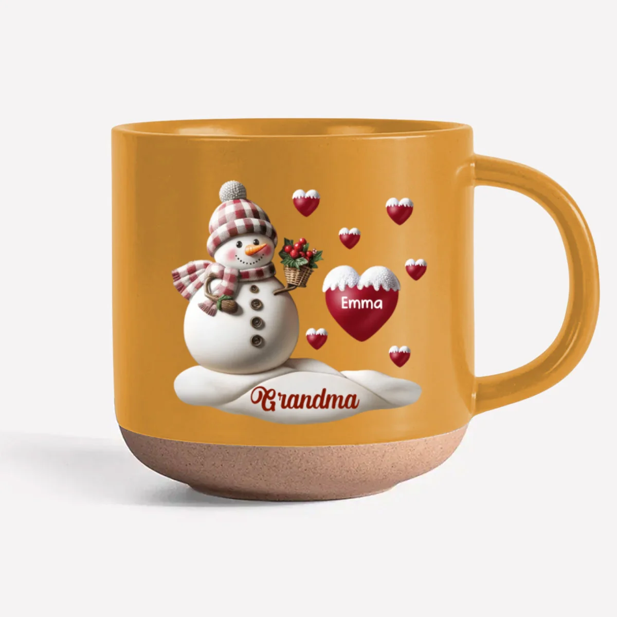 Love Grandma - Personalized Custom Pottery Mug - Image 7