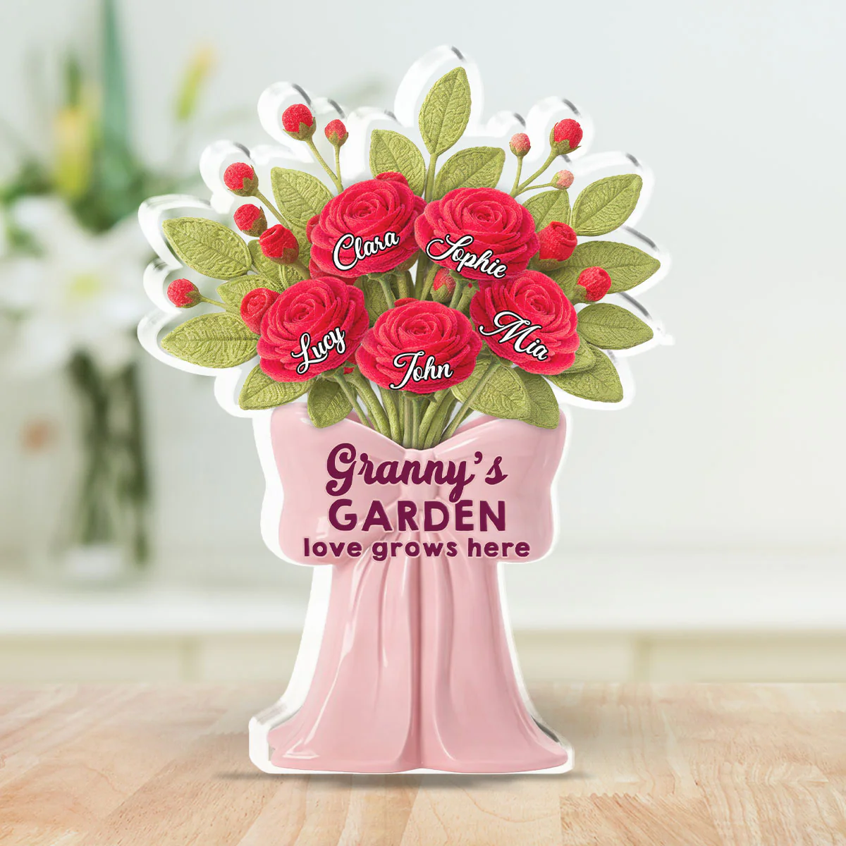 Love Grows Here - Personalized Custom Acrylic Plaque - Image 3