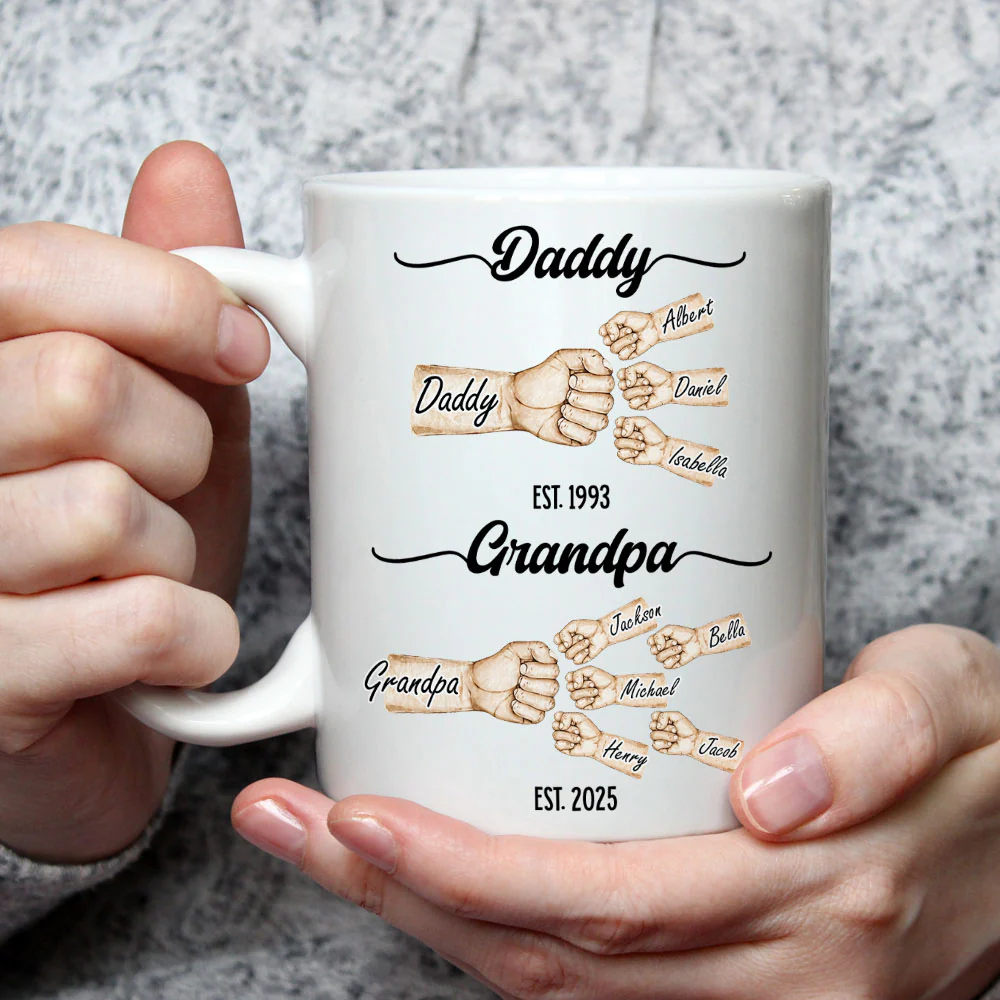 Love Grows With Every Year - Personalized Custom Coffee Mug - Image 3