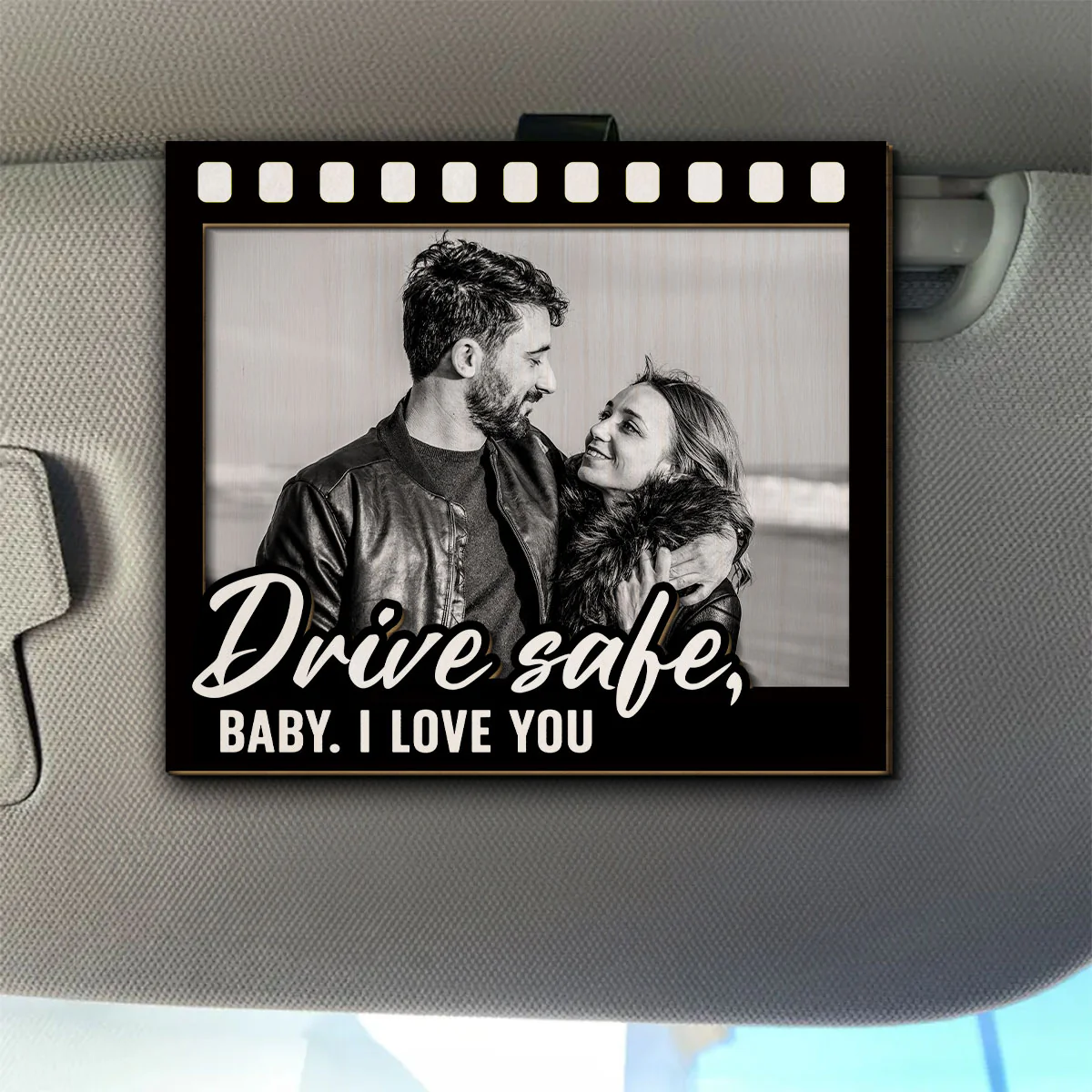 Love In Every Frame - Personalized Custom Car Visor Clip - Image 4