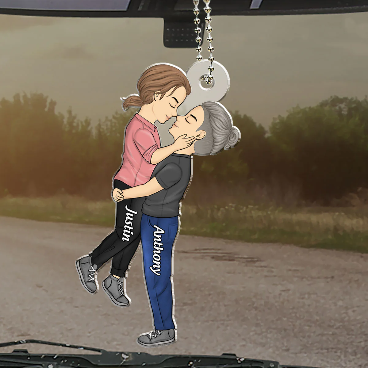 Love is Love - Personalized Custom Car Ornament - Image 5