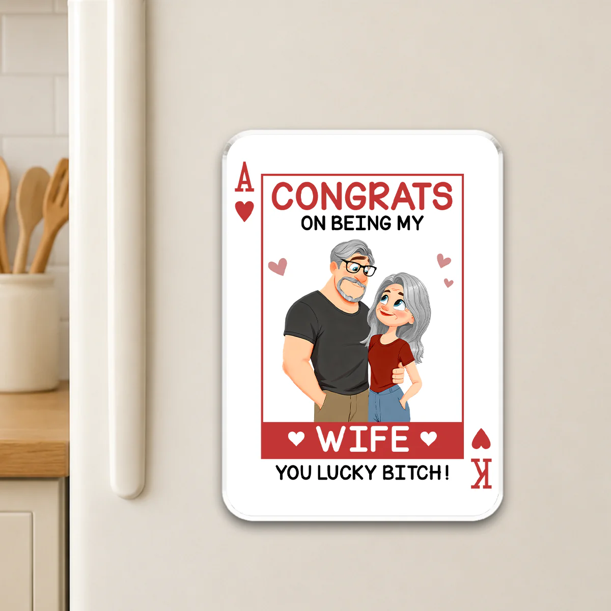 Love Is You - Personalized Custom Acrylic Fridge Magnet