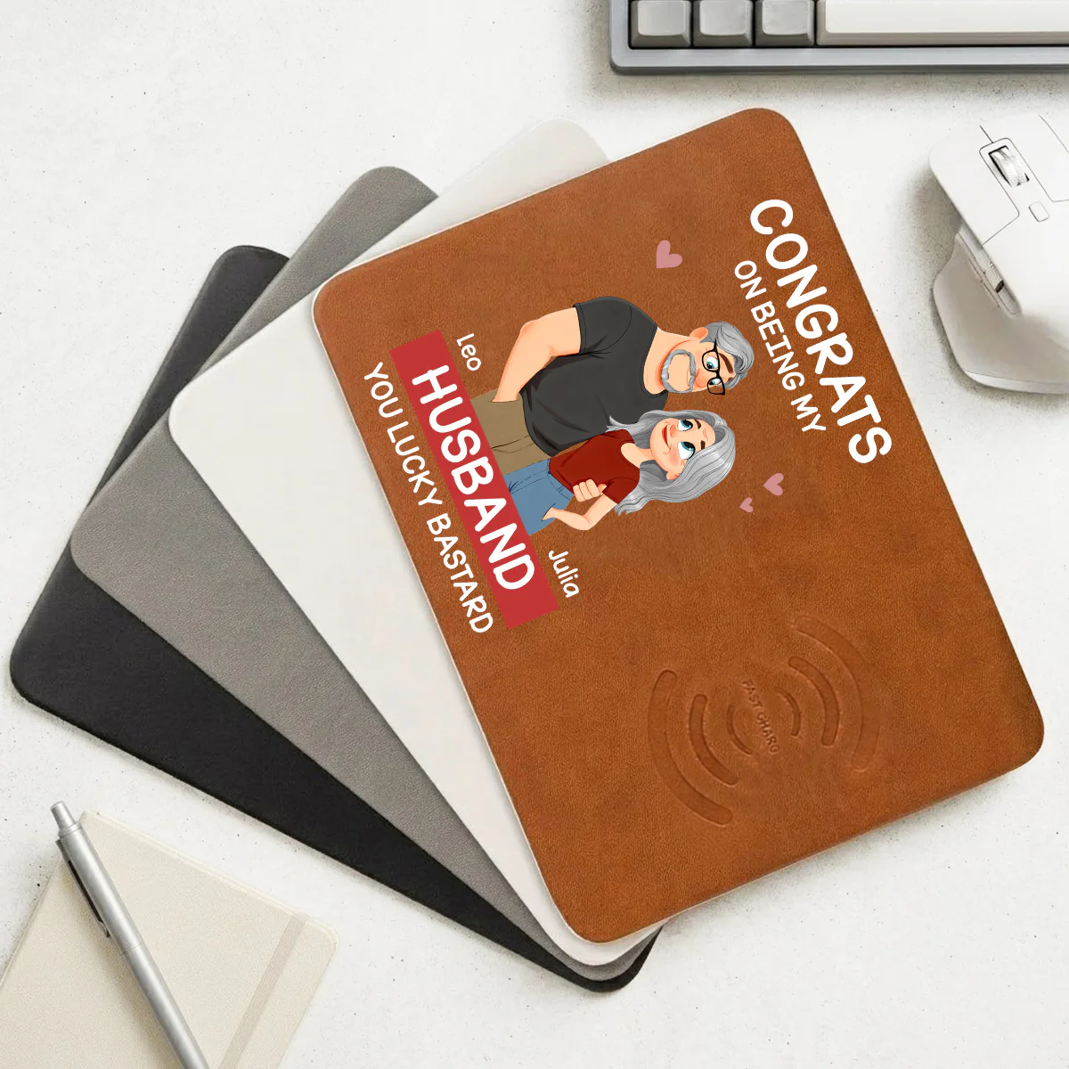 Love Is You - Personalized Custom Charging Mat - Image 2