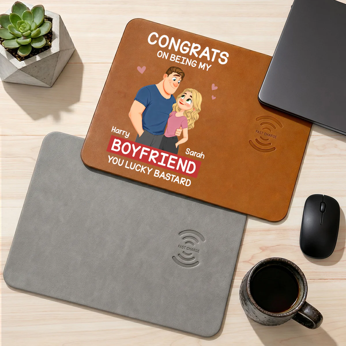 Love Is You - Personalized Custom Charging Mat - Image 4