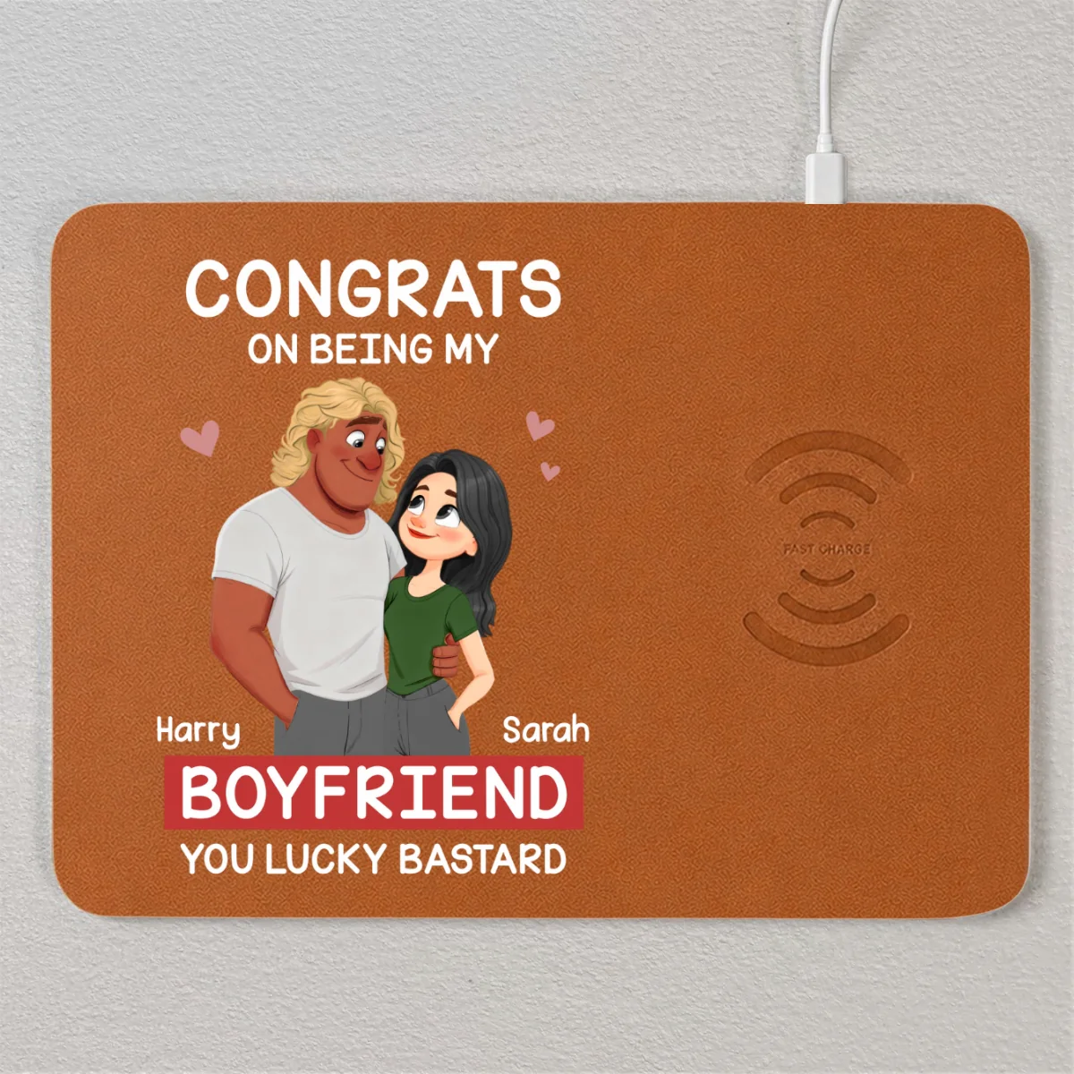 Love Is You - Personalized Custom Charging Mat - Image 7