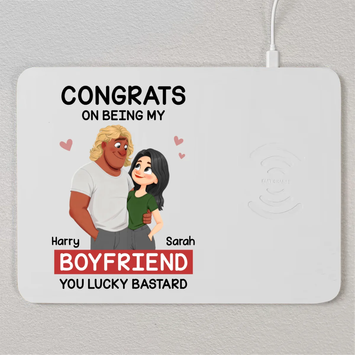 Love Is You - Personalized Custom Charging Mat - Image 9