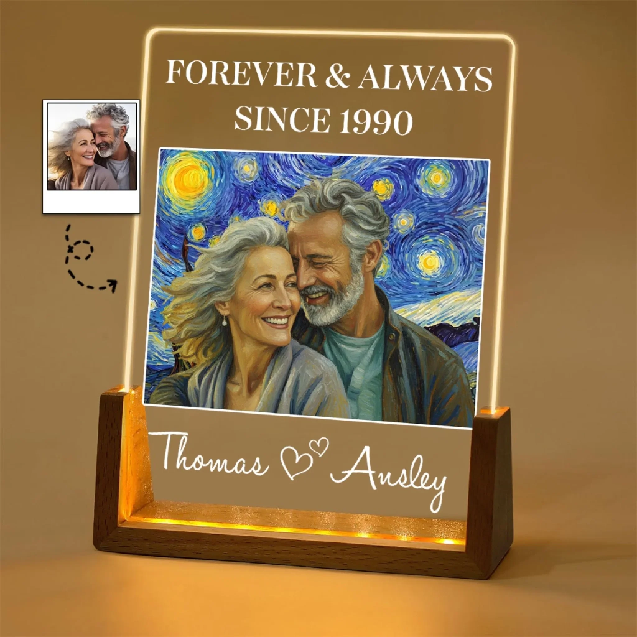 Love Is You - Personalized Custom Night Light