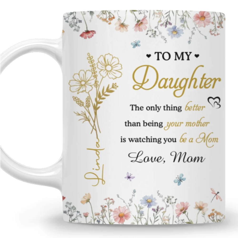 Love My Daughter In Law - Personalized Custom Coffee Mug - Image 7
