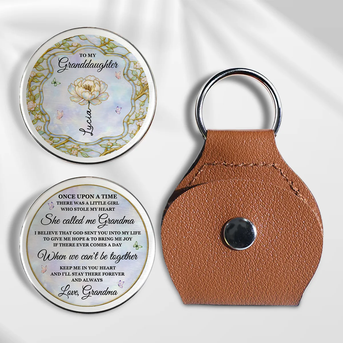 Love My Granddaughter - Personalized Custom Pocket Hug