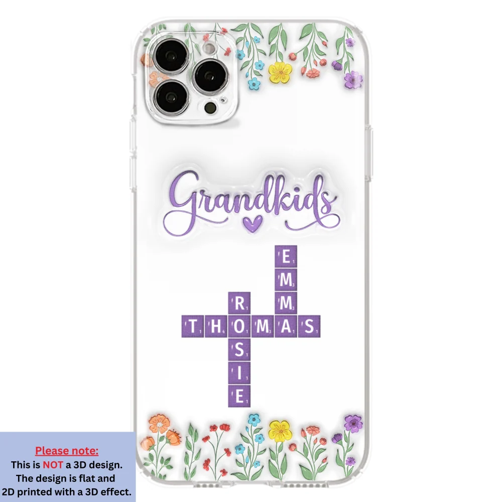 Love My Grandkids Crossword - Personalized Custom 3D Inflated Effect Phone Case - Image 15