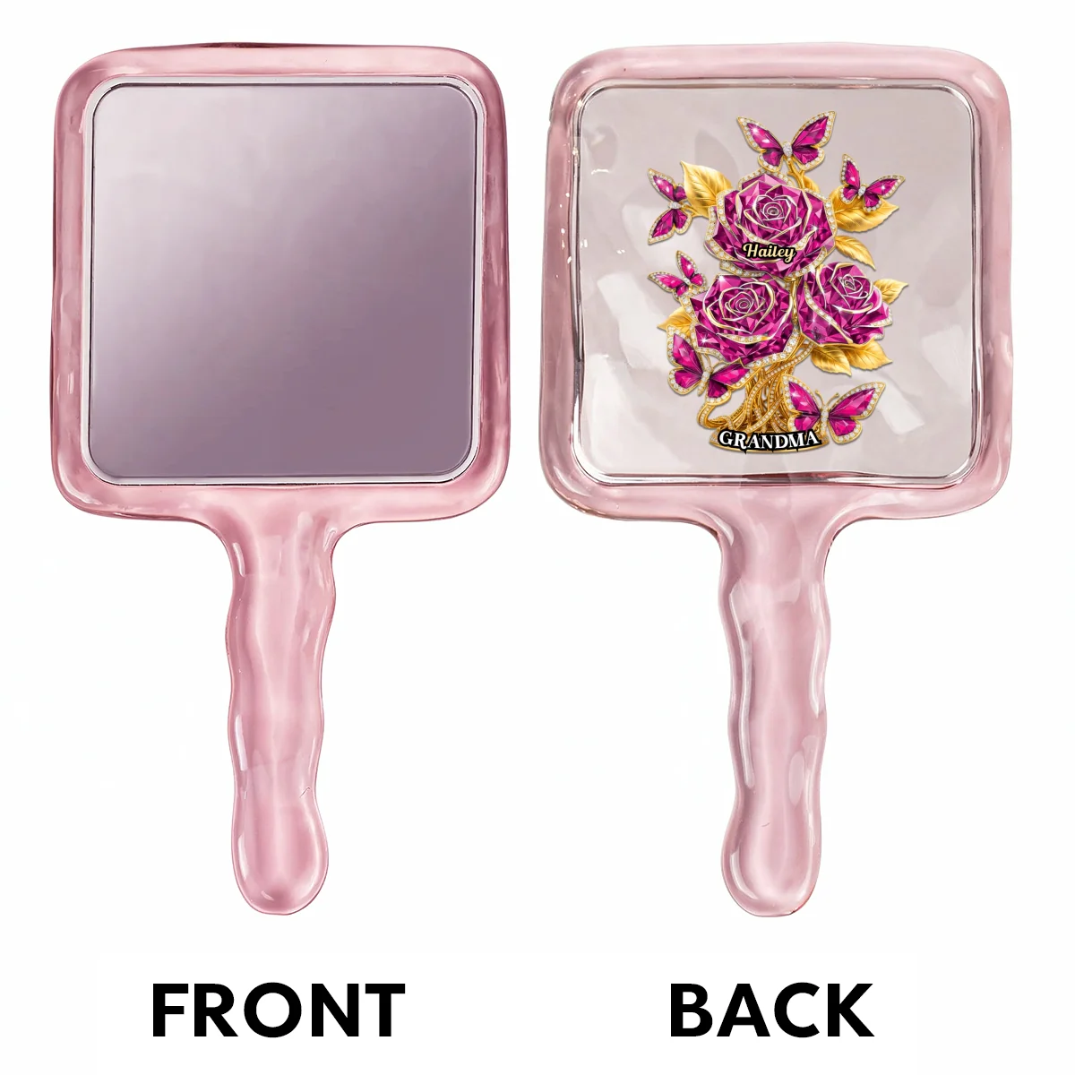 Love Rooted In Motherhood - Personalized Custom Handheld Mirror - Image 7