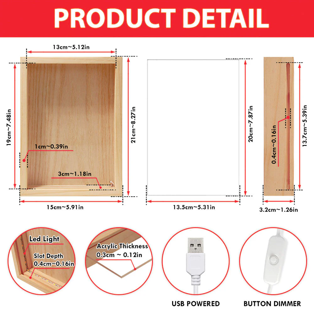 Love That Changes Your World - Personalized Frame Light Box - Image 6