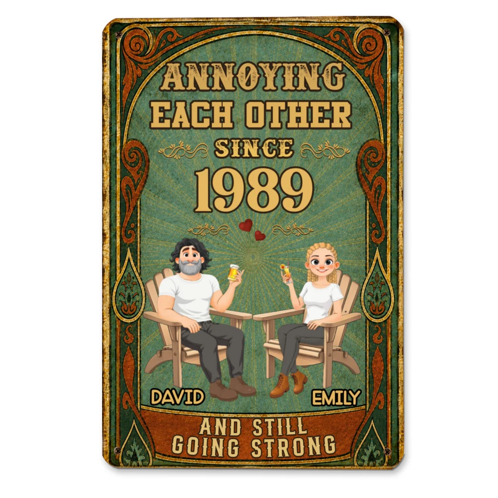 Love Till The End - Personalized Custom Metal Sign - Image 5