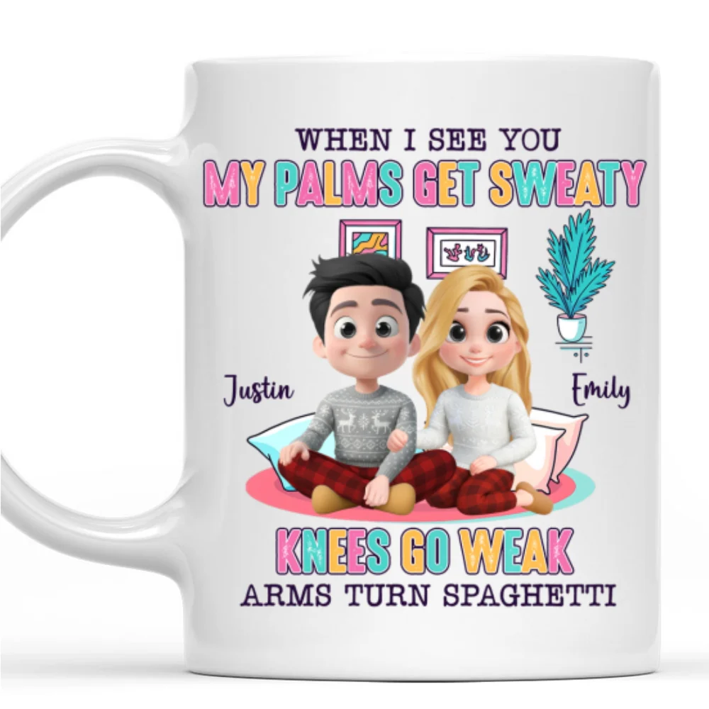 Love Turns Me Into Lasagna - Personalized Custom Coffee Mug - Image 7