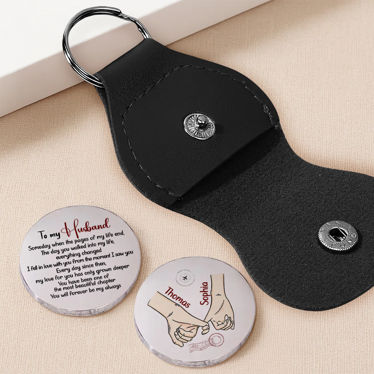 Love Without End - Personalized Custom Pocket Hug - Image 2