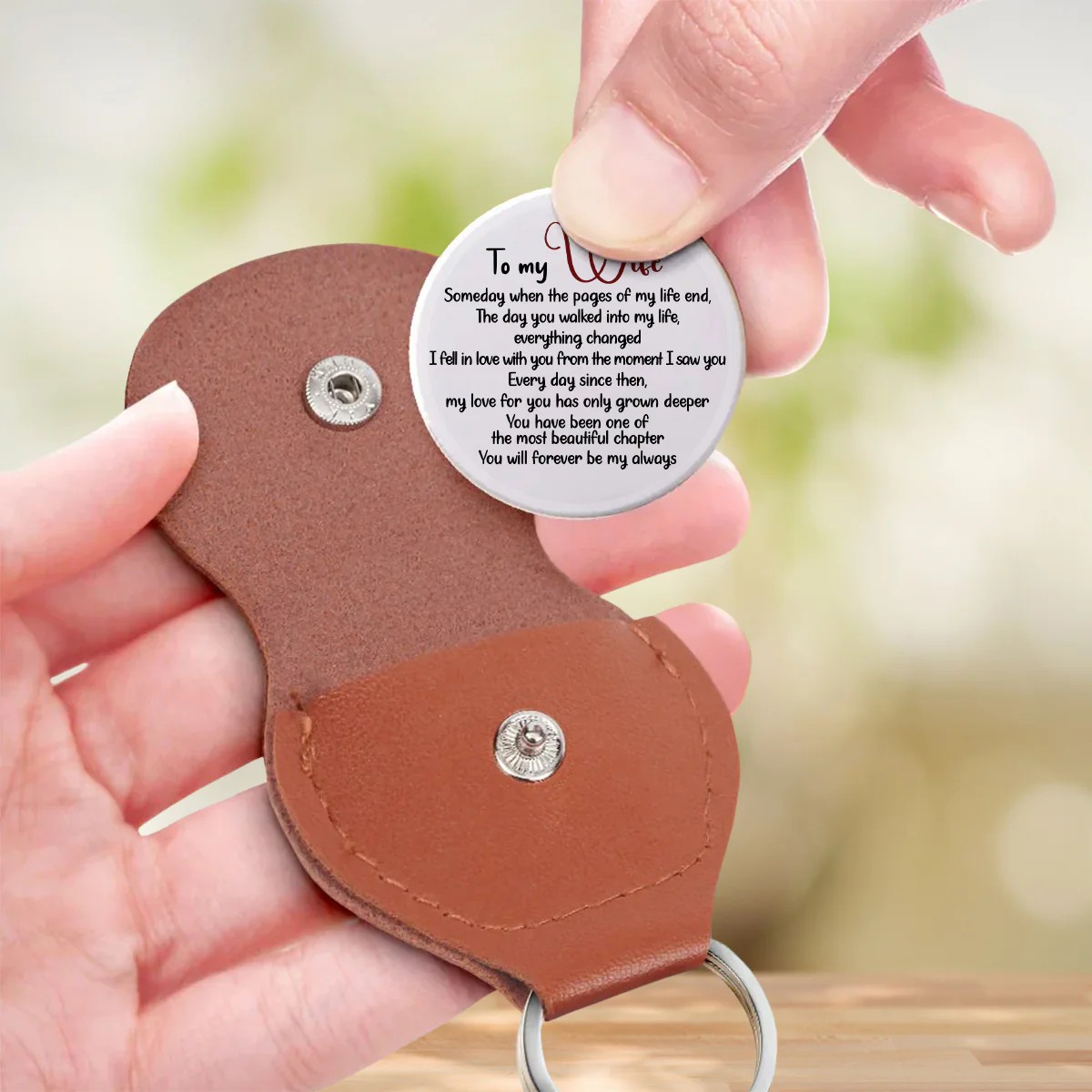 Love Without End - Personalized Custom Pocket Hug - Image 3