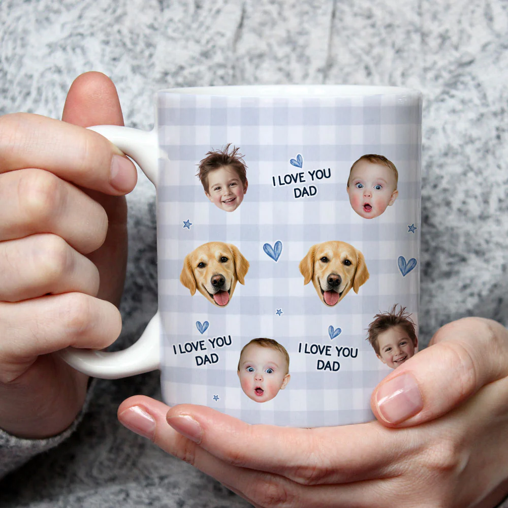 Love You Dad Funny - Personalized Custom Coffee Mug - Image 3