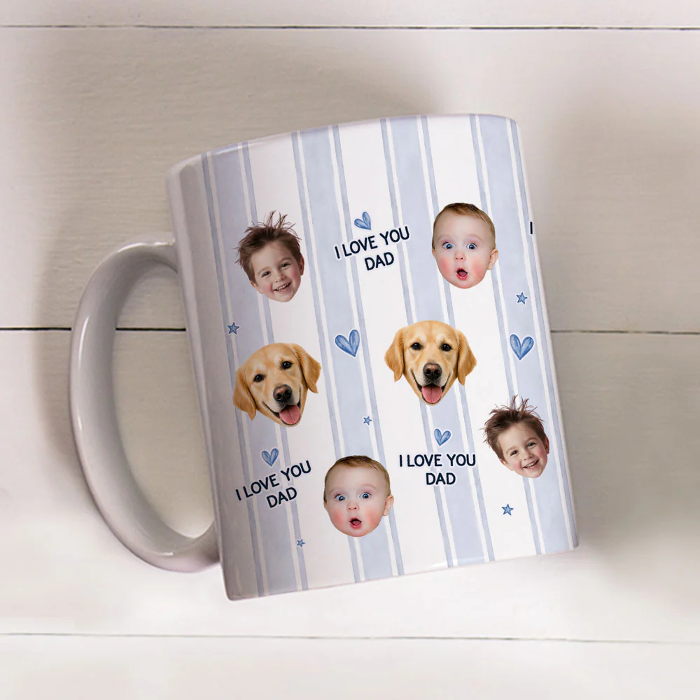 Love You Dad Funny - Personalized Custom Coffee Mug - Image 4