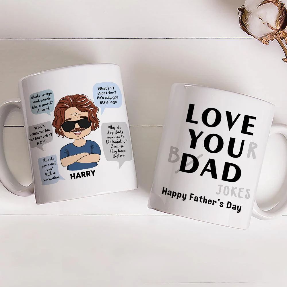 Love You Dad - Personalized Custom Coffee Mug - Image 2