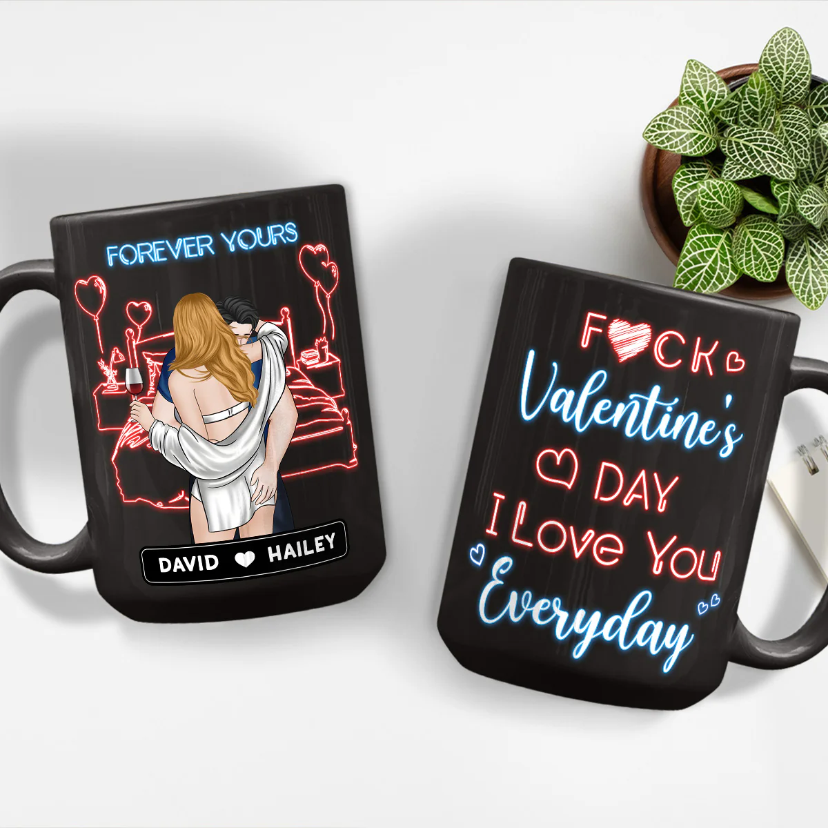 Love You Everyday - Personalized Custom Coffee Mug - Image 4