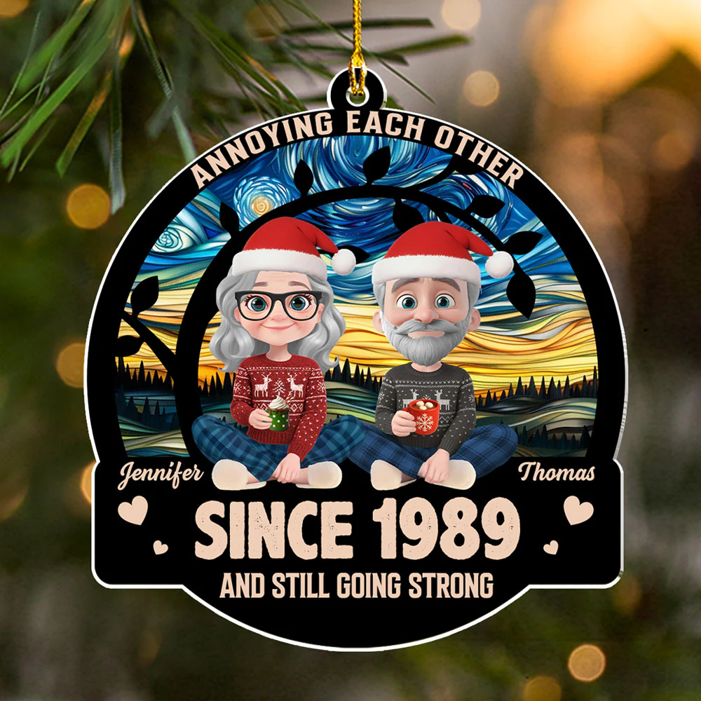Love You Forever - Personalized Custom Acrylic Ornament - Image 5
