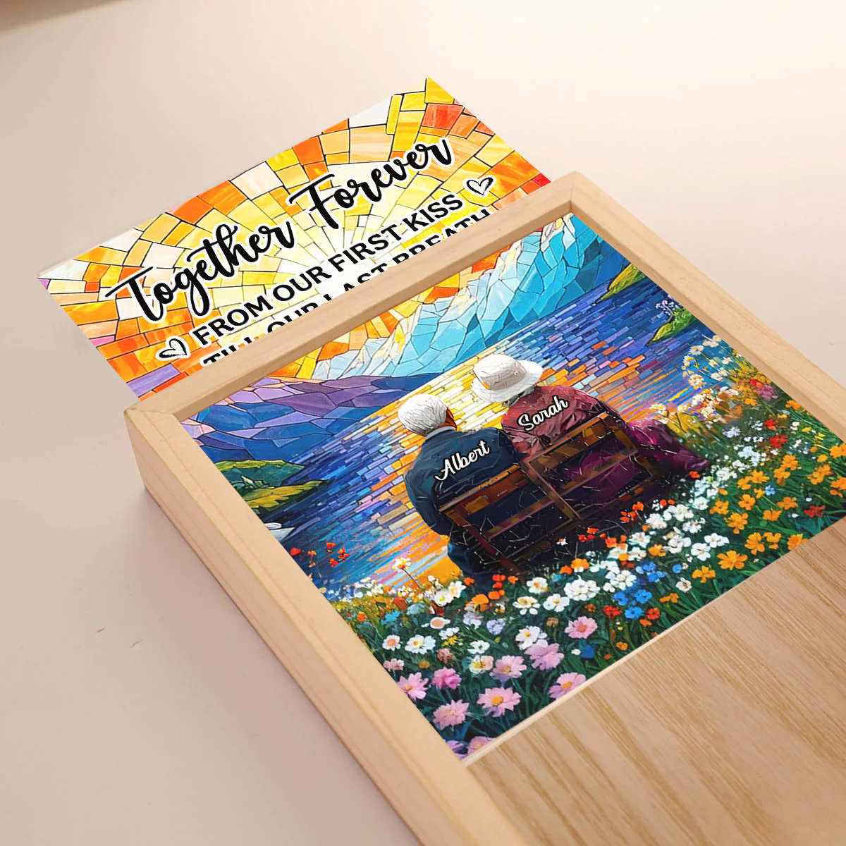 Love You Forever - Personalized Frame Light Box - Image 2