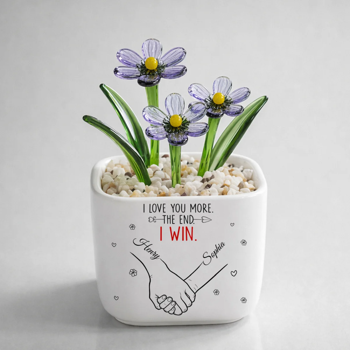 Love You More Always - Personalized Custom Glass Birth Month Flower - Image 12