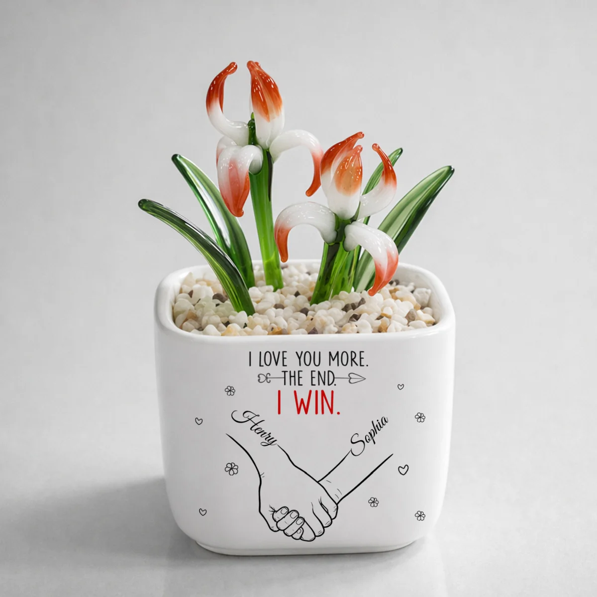 Love You More Always - Personalized Custom Glass Birth Month Flower - Image 16